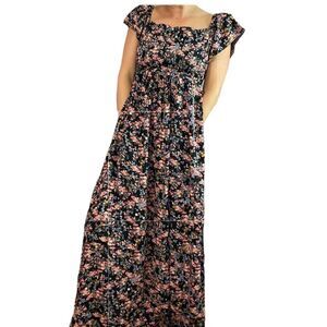 Motherhood Maternity Off The Shoulder Floral Maxi Dress Women’s Size Small